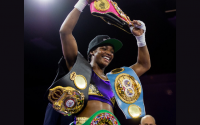 Undisputed heavyweight champion Claressa Shields will drop down to middleweight to fight WBC and WBA champion Kaye Scott on 15 August at State Farm Arena boxrec wiki who wins Atlanta