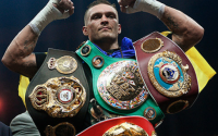 Oleksandr Usyk vacates world titles and confirms one last fight wba wbo ibf ibo wbc ring magazine wiki boxrec rico verhoeven last opponent egypt