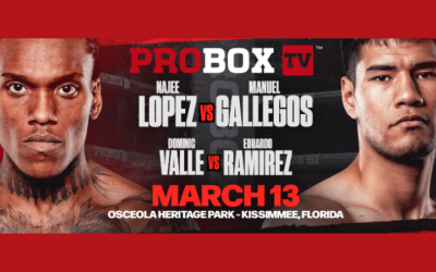 How to watch Najee Lopez vs Manuel Gallegos light-heavyweight main event tonight youtube start time ringwalks results probox tv