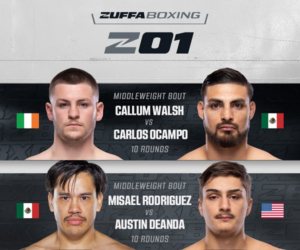 Dana White announces Zuffa Boxing's first event callum walsh carlos ocamp boxrec freddie roach how to watch paramount tv wiki