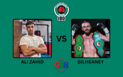 Two unbeaten British welterweights lock horns for IBO title in the New Year muhammad Ali Zahid and willy welsh area middlweight super belts Gilheaney watch fight hihglights boxrec results