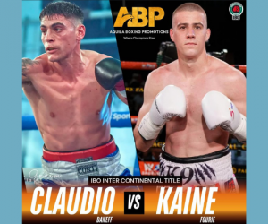Kaine Fourie vs Claudio Daneff for the vacant IBO Inter-Continental lightweight belt