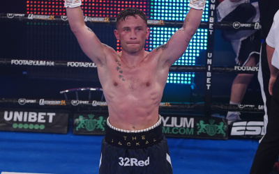 Carl Frampton earns victory over Darren Traynor with seventh-round stoppage to set up Jamel Herring clash