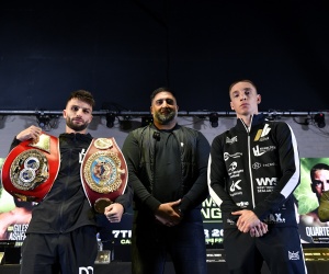 Danny Quartermaine and Jack Bateson argue over underdog status during final face-off promoter izzy asif how to watch dazn results live reports