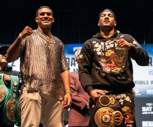 Mirco Cuello and Yoenli Feliciano Hernandez to open David Benavidez vs David Morrell Jr. event boxrec results how to watch fight time ringwalks preview predictions