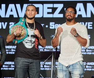 demetrius andrade press conference quotes david benavidez wbc title interim super middleweight PPV showtime pbc premier boxing champions las vegas mandalay bay resort casino november unbeaten two division wiki boxrec