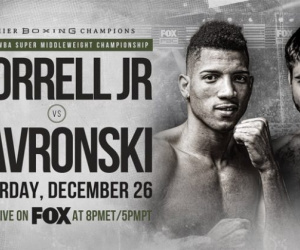 Interim WBA Super Middleweight Champion David Morrell Jr. and Mike Gavronski give true meaning to Boxing Day in WBA World super-middleweight title fight december 26 where to watch tv channel ringwalks undercard