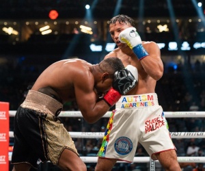 David Morrell Jr. calls for David Benavidez quick win over Yamaguchi Falcao boxrec first round knockout ko stoppage win watch full fight highlights