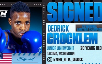 Top Rank signs seven-time national amateur champion Dedrick Crocklem boxrec fight time date tv channel professional debut tickets watch highlights