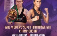 Former World Champion Delfine Persoon meets unbeaten Elhem Mekhaled for WBC Silver belt on Mayweather-Moore undercard fight time date tv channel schedule who wins predictions oddschecker dubai in the skies hotel badou jack watch ppv link live stream