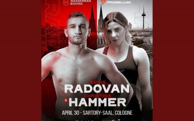 Denis Radovan and Christina Hammer will headline huge night of action in Cologne on April 30 boxrec germany wasserman boxing probellum kalle sauerland tickets oddschecker
