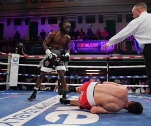 Destructive Denzel Bentley drops Danny Dignum three times to win in round two boxrec wiki janibek alimkhanuly rematch wbo world middleweight title felix cash linus udofia highlights fight