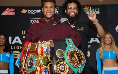 Devin Haney and Vasiliy Lomachenko make grand arrivals ahead of undisputed lightweight showdown fight time date tv channel undercard schedule venue who wins and why how bets bil anatoly father dad
