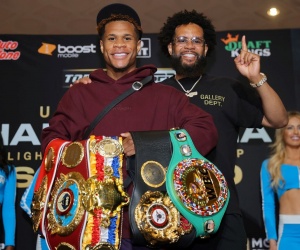 Devin Haney and Vasiliy Lomachenko make grand arrivals ahead of undisputed lightweight showdown fight time date tv channel undercard schedule venue who wins and why how bets bil anatoly father dad