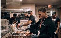 Devin Haney feeds homeless in Las Vegas