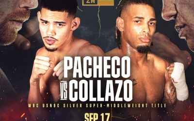 Diego Pacheco renews promotional deal with Matchroom ahead of Enrique Collazo clash  WBC USNBC Silver Super-Middleweight title boxrec canelo golovkin undercard