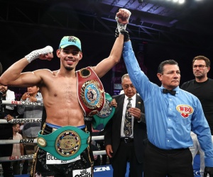 Undefeated super-middleweight star Diego Pacheco puts Manuel Gallegos away inside four rounds monterry boxrec fight time date tv channel undercard results reports wbc usa title wbo international jack cullen highlights
