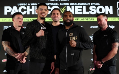 Diego Pacheco promises a great fight against Steven Nelson how to watch anthony leaver matchroom boxug usa america email address who wins predictions oddschecker dazn start time