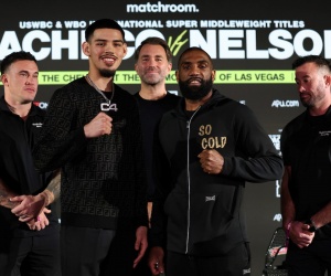 Diego Pacheco promises a great fight against Steven Nelson how to watch anthony leaver matchroom boxug usa america email address who wins predictions oddschecker dazn start time