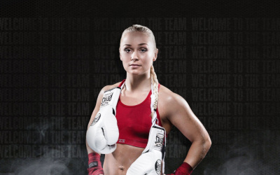 MTK Global sign their 10th world champion Danish denmark next fight pro amateur record career wiki boxrec facts about WBO female super-bantamweight champion Dina Thorslund