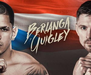 Edgar Berlanga retains WBO NABO title against Jason Quigley with four knockdowns boxrec watch full fight highlights ko points stoppage wins