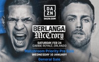 Shakhram Giyasov vs Pablo Cesar Cano and Antonio Vargas vs Jonathan Rodriguez world title eliminators added to Edgar Berlanga Padraig McCrory undercard boxrec fight time date dazn matchroom tickets how to watch predictions