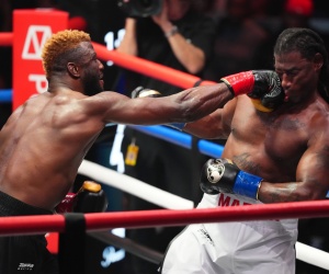 Efe Ajagba stops Charles Martin in heavyweight headliner watch full fight highlights who wins how next fight reeree knockodown knockout