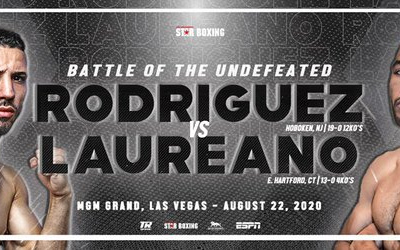 Anthony Laureano will face Julian Rodriguez on August 22nd with undefeated records on the line