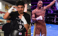 Rivals Elijah Garcia and Kyrone Davis both looking for Erislandy Lara vs Michael Zerafa winner keith thurman tim tszyu how to watch press conference quotes pbc prime video ppv free live stream