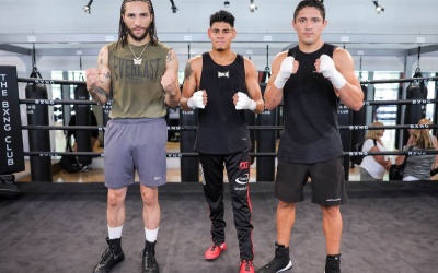 Emanuel Navarrete Nico Ali Walsh and Giovani Santillan discuss next fights on August 20 in San Diego fight time date espn tv channel live stream links predictions baez how to watch