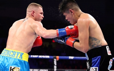 Ukraine rules the world as Denys Berinchyk defeats Emanuel Navarrete to become WBO lightweight world champion boxrec fight time date tv channel highlights results reports next amateur career pro record