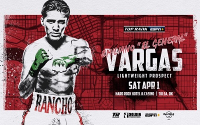 Emiliano Fernando Vargas and Rohan Polanco added to Ramirez-Dogboe card fight time date tv channel boxrec amateur professional career records trainer espn top rank