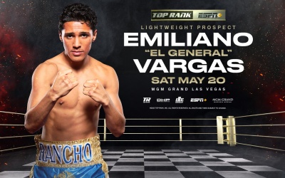 Undefeated lightweight prodigy Emiliano Fernando Vargas added to Devin Haney vs Vasiliy Lomachenko card el general boxrec fight date tv channel amateur record champion professional career who is he watch