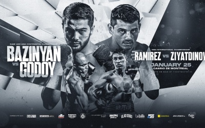 Erik Bazinyan vs Billi Facundo Godoy Super Middleweight Stream live US Alberto Ramirez Ukrainian Artur Ziyatdinov how to watch canada time ringwalks predictions oddschecker start date tv channel ESPN+ boxrec results