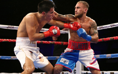Erik Vega vs Alberto Palmetta report result ko knockout TKO score who won