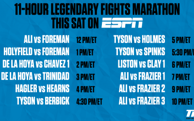 Muhammad Ali vs Joe Frazier Trilogy played in full on ESPN this Saturday