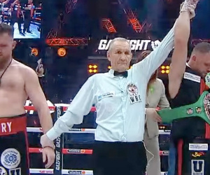 Evgeny Romanov defeated Dmitry Kudryashov by unanimous decision in WBC bridgerweight eliminator