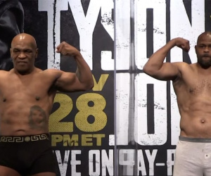 Mike Tyson vs Roy Jones Jr- official weights, running order, undercard