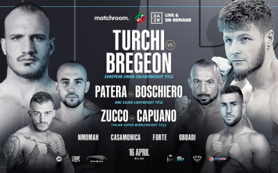 Fabio Turchi and Dylan Bregeon will clash for European Union Cruiserweight Title fight time date tv channel undercard schedule predictions preview betting odds