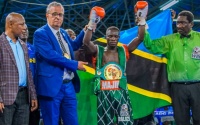 Super bantamweight Fadhili Majiha defeats Bongani Mahlangu to win WBC Africa title tanzania african boxrec Dar-Es-Salaam boxer interview amateur professional career 