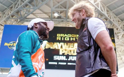Floyd Mayweather announces ring return in exhibition match with Logan Paul on June 6 in Miami early odds how many rounds predictions oddschecker betting odds youtube channel