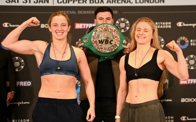 Francesca Hennessy vs Ellie Bouttell weigh-in results, running order, ringwalks, betting odds