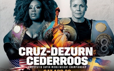 Super-Middleweight undisputed clash between Franchón Crews-Dezurn and Elin Cederroos added to historic Taylor-Serrano card msg tickets how to watch DAZN oddschecker best bets betting odds female fights