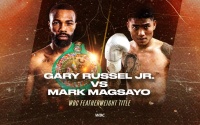 Gary Russell Jr. vs Mark Magsayo virtual press conference quotes what have they said oddschecker betting odds who wins and why five boxing brothers news wiki boxrec fight