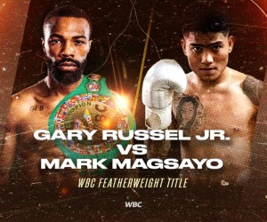 Gary Russell Jr. vs Mark Magsayo virtual press conference quotes what have they said oddschecker betting odds who wins and why five boxing brothers news wiki boxrec fight
