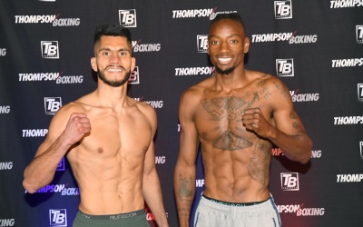 George “El Yuyu” Acosta vs Marlin Sims fight details weights running order ringwalk times tv channel live stream betting odds how to watch thompson boxing youtube page facebook what time start tickets