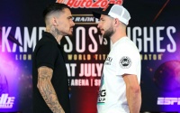 George Kambosos Jr. promises to destroy Maxi Hughes but Brit boxer is very confident ahead of IBF eliminator showdown fight running order sky sports espn america time schedule