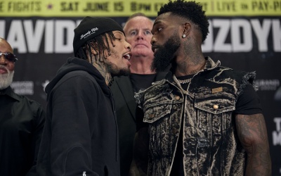 Gervonta “Tank” Davis and unbeaten top contender Frank “The Ghost” Martin boxrec wiki predictions flinched watch final press conference quotes