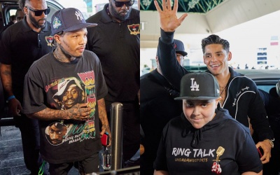 Gervonta “Tank” Davis and “King” Ryan Garcia officially kicked off fight week events Tuesday afternoon by making their grand arrivals at MGM Grand