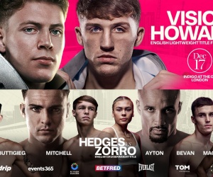 Festive fight night featuring Giorgio Visioli vs Joe Howarth Giorgio Visioli headlines the O2 against Dave Allen's protégé eddie hearn dazn how to watch indigo tickets prices
